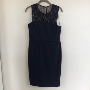 Adriana Papell | Sheath Dress with Lace Detail